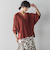 タックワイドスリーブVネックドルマンブラウス≪手洗い可能≫