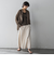 リネンドロストクロップドシャツ≪手洗い可能≫