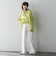 リネンドロストクロップドシャツ≪手洗い可能≫