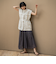 コットンリネンワークジレ≪手洗い可能≫