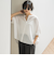 キャンブリックバックギャザー刺繍ブラウス≪手洗い可能≫