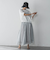 コットンボイル2WAYエアリーギャザースカート≪手洗い可能≫