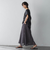 コットンボイル2WAYエアリーギャザースカート≪手洗い可能≫
