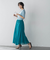 コットンボイル2WAYエアリーギャザースカート≪手洗い可能≫