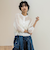 透かし柄編みニットカーディガン≪手洗い可能≫