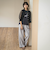 透かし柄編みニットカーディガン≪手洗い可能≫
