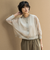 透かし柄編みニットカーディガン≪手洗い可能≫