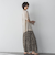 BACK釦アシンメトリーニットプルオーバー≪手洗い可能≫