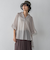 【新色追加】シアー楊柳バックタックスキッパーブラウス≪手洗い可能≫