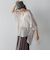 【新色追加】シアー楊柳バックタックスキッパーブラウス≪手洗い可能≫