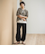 レオパード柄フロントリボンブラウス≪洗濯機で洗える≫
