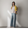 【WEB限定】異素材切替えドロストギャザープルオーバー≪洗濯機で洗える≫