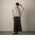 【WEB限定】異素材切替えドロストギャザープルオーバー≪洗濯機で洗える≫