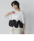 ボリュームフリルヘムドッキングクロップドTシャツ≪手洗い可能≫
