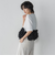 ボリュームフリルヘムドッキングクロップドTシャツ≪手洗い可能≫