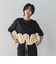 ボリュームフリルヘムドッキングクロップドTシャツ≪手洗い可能≫