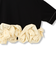 ボリュームフリルヘムドッキングクロップドTシャツ≪手洗い可能≫