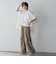 デニムロゴTシャツ≪洗濯機で洗える≫