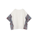 ペイズリー柄ドッキングポンチョTシャツ≪洗濯機で洗える≫
