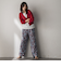 ペイズリー柄イージーワイドパンツ≪洗濯機で洗える≫