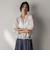 オーガンジーフーディブルゾン≪手洗い可能≫