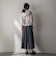 オーガンジーフーディブルゾン≪手洗い可能≫