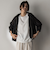 オーガンジーフーディブルゾン≪手洗い可能≫