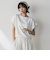 【WEB限定】フレンチスリーブニットプルオーバー≪手洗い可能≫