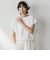 【WEB限定】フレンチスリーブニットプルオーバー≪手洗い可能≫