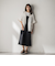 【WEB限定 / 新色追加】異素材ドッキングドロストワンピース≪洗濯機で洗える≫