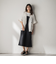 【WEB限定 / 新色追加】異素材ドッキングドロストワンピース≪洗濯機で洗える≫