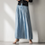 バイオシルクデニムフレアパンツ≪洗濯機で洗える≫