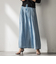 バイオシルクデニムフレアパンツ≪洗濯機で洗える≫
