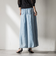 バイオシルクデニムフレアパンツ≪洗濯機で洗える≫