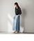 バイオシルクデニムフレアパンツ≪洗濯機で洗える≫