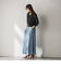 バイオシルクデニムフレアパンツ≪洗濯機で洗える≫