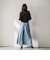 バイオシルクデニムフレアパンツ≪洗濯機で洗える≫