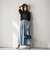 バイオシルクデニムフレアパンツ≪洗濯機で洗える≫