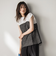 【WEB限定】異素材ドッキングドロストプルオーバー≪洗濯機で洗える≫