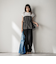 【WEB限定】異素材ドッキングドロストプルオーバー≪洗濯機で洗える≫