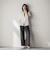【WEB限定】バンドカラーリネンライクシャツ≪洗濯機で洗える≫