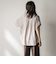 【WEB限定】バンドカラーリネンライクシャツ≪洗濯機で洗える≫