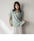 【WEB限定】バンドカラーリネンライクシャツ≪洗濯機で洗える≫