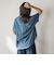 【WEB限定】バンドカラーリネンライクシャツ≪洗濯機で洗える≫