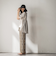 【WEB限定】オリエンタル柄クリスタルプリーツパンツ≪手洗い可能≫