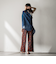 【WEB限定】オリエンタル柄クリスタルプリーツパンツ≪手洗い可能≫