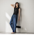 【WEB限定】シアーノースリーブニットプルオーバー≪手洗い可能≫