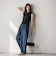 【WEB限定】シアーノースリーブニットプルオーバー≪手洗い可能≫