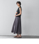 【WEB限定】シアーノースリーブニットプルオーバー≪手洗い可能≫