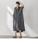 【WEB限定】スキッパーチュニックワンピース≪洗濯機で洗える≫